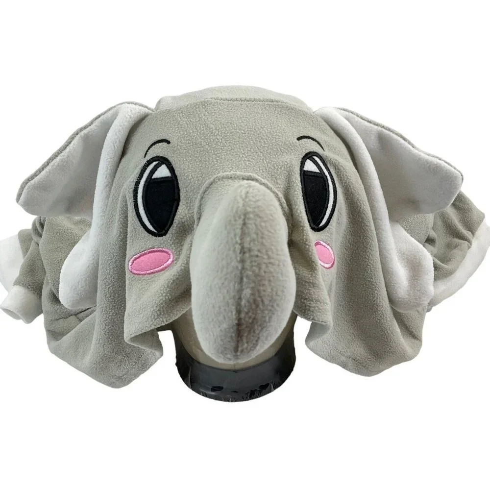Funziez Romper Elephant 1 Piece M Short Slv Plush costume Halloween Jumpsuit Nwt - Picture 4 of 14